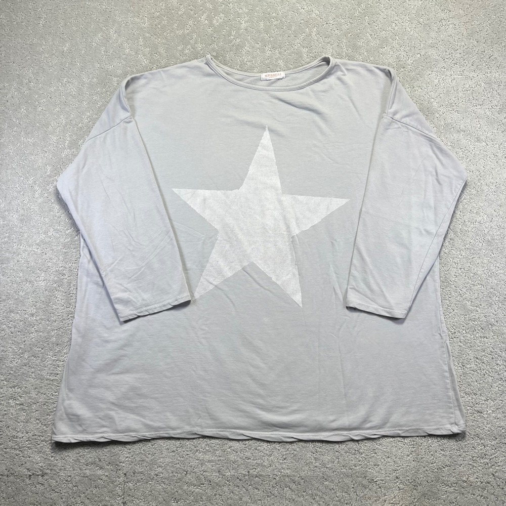 Superbelle Sweatshirt Womens One Size? Big Star Graphic Oversized Made in Italy